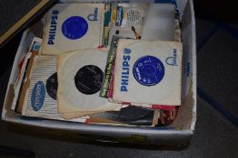 A large box of 45's with the bulk being 1960's pop - viewing is recommended