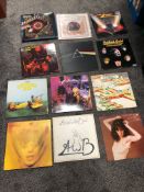 A lot of seventeen albums with titles by Captain Beefheart , Santana and more