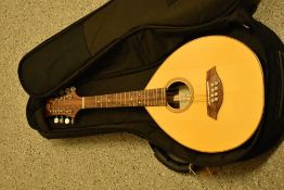 A Thomas Buchanan Mandolin, Flat Top Maple' No: 041004, with soft case
