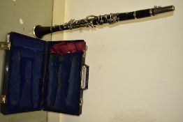 A Evette clarinet, cased