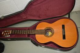 A Goya model 104 Spanish classical guitar in hard case