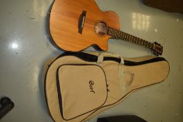 A Cort SFX-1X NS electro acoustic guitar, serial number CD06072905, with Cort soft gig bag