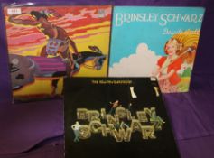 A lot of three albums by Brinsley Schwarz - all UK originals - featuring a young Nick Lowe - all