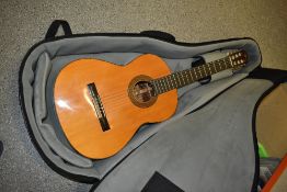 A Yamaha classical guitar, model G-100A, circa 1972, luthier signed, great guitar in lovely