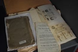 Printed Ephemera. A small folder. Includes; prints and plates; etc.