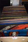A selection of vinyl records and albums mixed bag including 80's and 90's interest