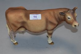 A figure study of a cow by Leonardo