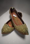 A pair of vintage Islamic or Indian style slippers or Jutti