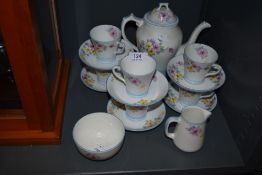 A Collingwood bone China part tea service having art deco design.