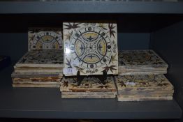 A good selection of Victorian transfer printed tiles