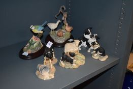 A selection of figures and figurines including Border fine arts and Chiltern