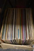 A selection of vinyl records and albums mostly jazz interest