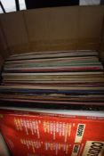 A selection of vinyl albums and records of country music interest