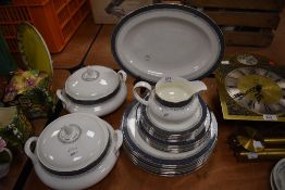 A selection of dinner wares by Royal Doulton in the Sherbrooke design