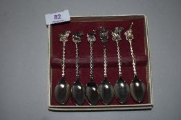 A set of African safari animal style tea spoons