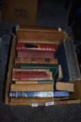 A selection of text and reference books including Whitakers Almanac