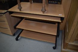 A modern laminate computer desk