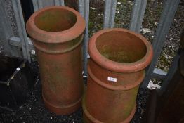 Two terracotta plant pots