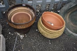 A selection of planters