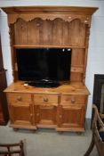A vintage dresser in natural pine