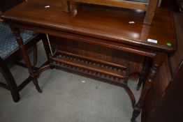 A Victorian mahogany side table, width approx. 92cm