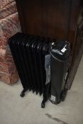A modern Dimplex oil filled radiator