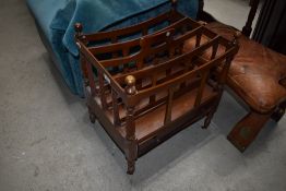A reproduction Regency style canterbury