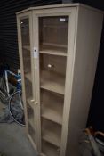 A modern laminate display cabinet