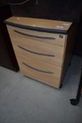 A modern laminate filing cabinet