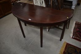 A 19th Century D end table, width approx. 129cm