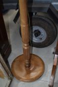 A traditional stained frame standard lamp