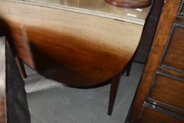 A 19th Century bleached mahogany drop leaf table