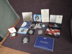 A collection of 14 Queen Elizabeth II Royal Mint Silver Britannia's Two Pound Coins, 2005, 2006,