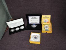 Two Royal Mint Paddington Silver Proof 50p Coins in Perspex cases and boxed with certificates