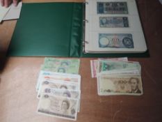 An album of Banknotes, Scottish, British Linen Bank, Bank of Scotland, Royal Bank of Scotland,