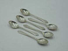 A set of six silver teaspoons bearing initial J to terminals, Birmingham 1936, Deakin & Francis Ltd,