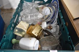 A selection of ceramics and glass wares