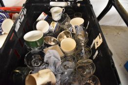 A selection of ceramics and glass wares including ramakins