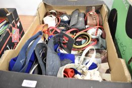 A selection of ladies and similar dress belts and brush sets
