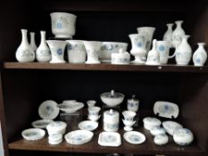 A large collection of Wedgwood ceramics in the Clementine design