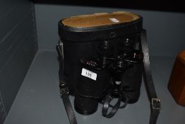 A pair of Tecnar by Swift 10x50 binoculars, no14130, with case (case with some damage)