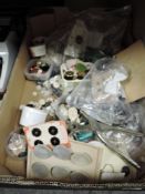 A large quantity of buttons, some carded but mainly loose