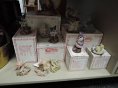 A collection of twelve Enchantica figurines with boxes to include Snappa tickled pink and Peepur