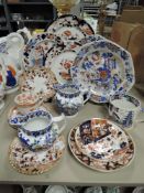 A selection of ceramics including Masons ironstone and Haviland teacup and saucer