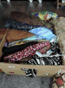 A selection of ladies vintage dress and skirts in retro fabrics