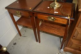 A pair of reproduction night stands