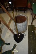 A vintage brass standard lamp of 60/70s MCM design