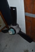A novelty clock having aeroplane propellor