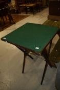 A traditional folding card table, nice proportions approx. 48cm x 48cm