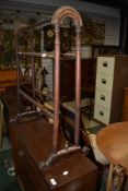 A 19th Century stained frame towel rail